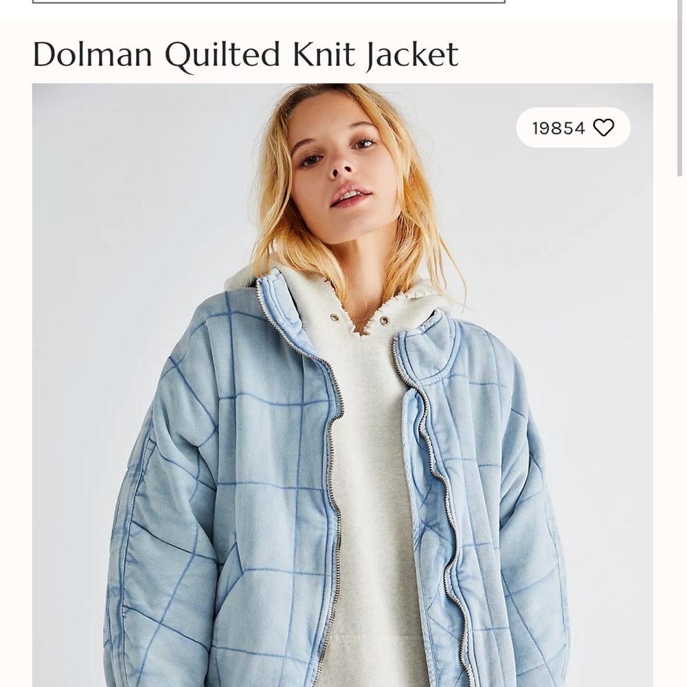 FREE PEOPLE Dolman Quilted Jacket